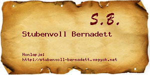 Stubenvoll Bernadett névjegykártya